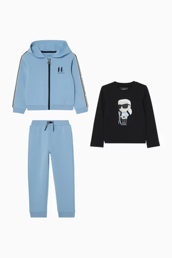 Ikonik Karl Tracksuit Set in Cotton-blend