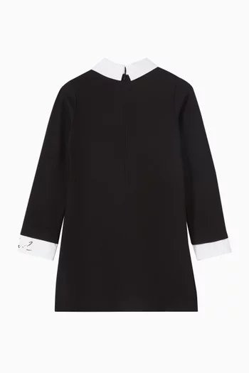 Collared Dress in Viscose-blend