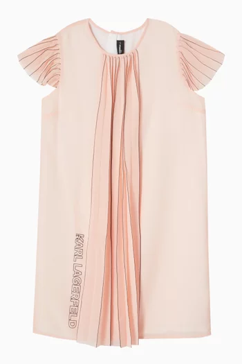 Two-tone Pleated Dress