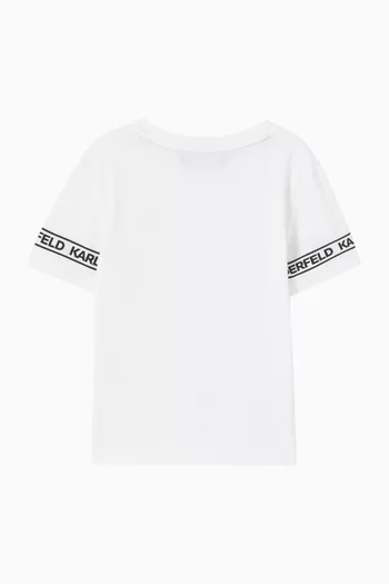 Logo T-Shirt in Cotton Pique