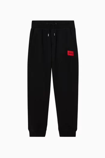 Logo-Patch Track Pants in Cotton Blend