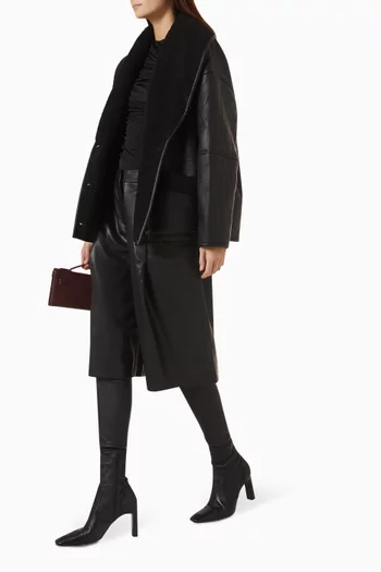 Fairfax Culotte Pants in Faux Leather