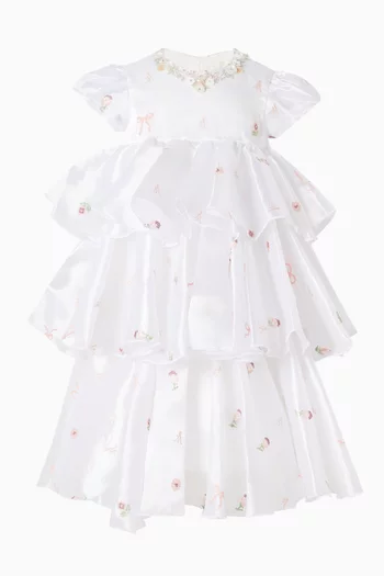 Tiered Floral Dress