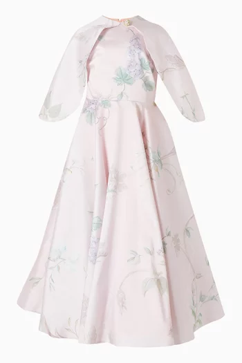 Floral Dress & Cape
