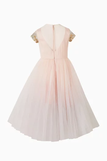 Floral Embroidered Dress in Tulle