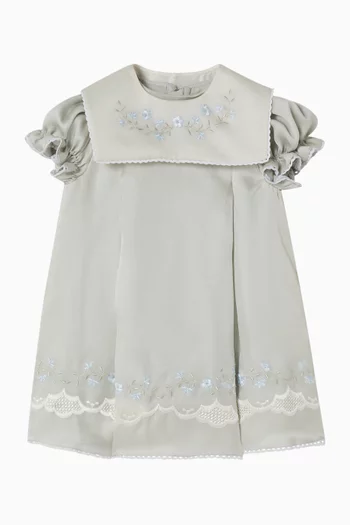 Floral Puff-sleeve Dress