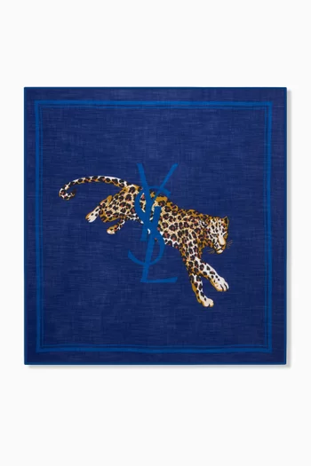 Cassandre Leopard Scarf in Wool