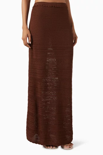 Wynne Crochet Maxi Skirt