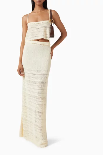 Whitney Crochet Cropped Top