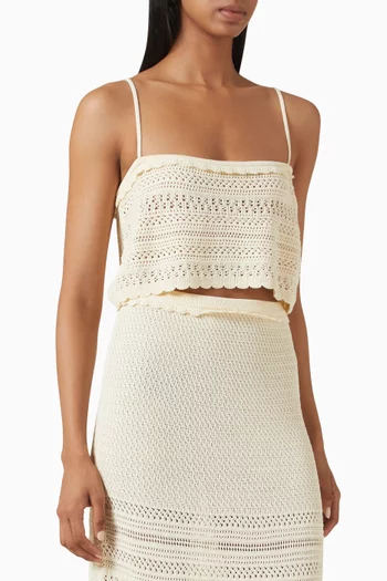 Whitney Crochet Cropped Top