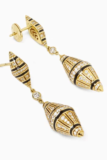 Al Merriyah Diamond Earrings in 18kt Gold
