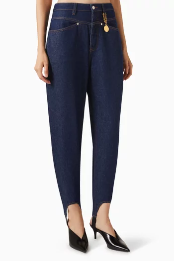 Stirrup Slim-fit Jeans in Denim