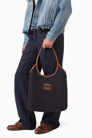 Ivy Top-handle Bag in Denim