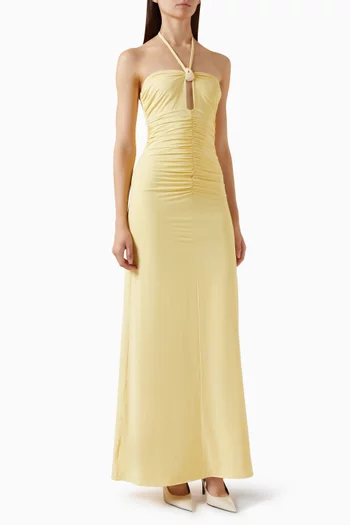 Romina Halterneck Maxi Dress