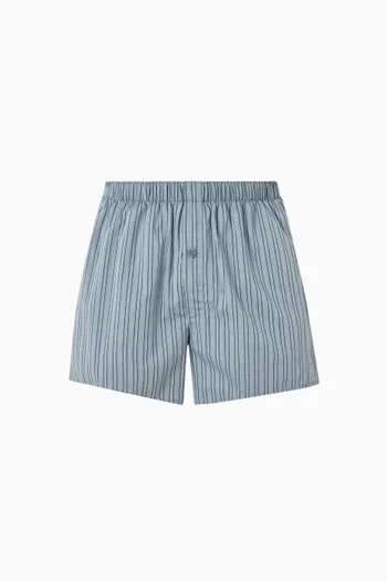 Striped-print Boxers in Cotton