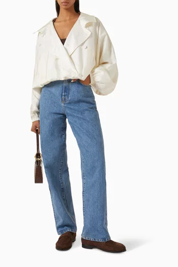 Blouson Jacket in Silk