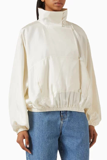 Blouson Jacket in Silk