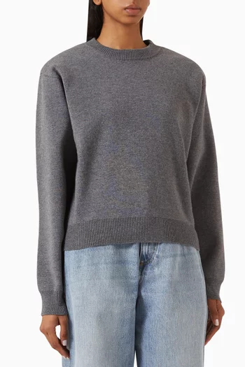 Statement Knit Sweater in Wool Blend