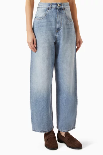 Berber Barrel Leg Jeans in Denim