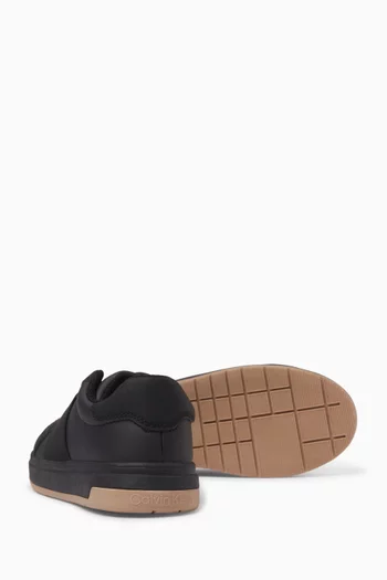Low-cut Sneakers in Faux Leather