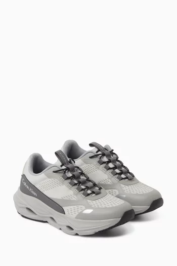 Lace-up Sneakers in Mesh