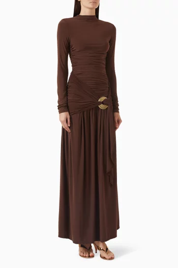 Selah Ruched Dress in Jersey