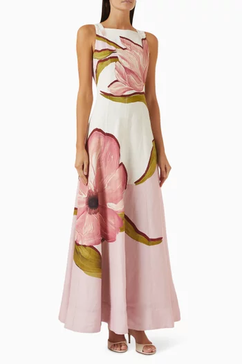Skies Maxi Dress in Linen-blend