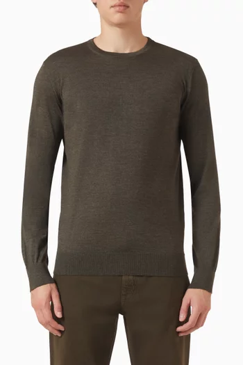Crewneck Sweater in Cashmere Blend