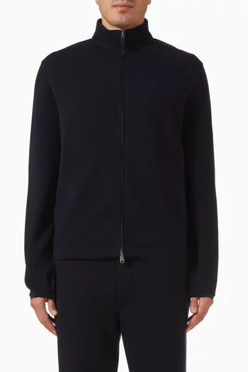 Zip Sweatshirt in Wool-knit