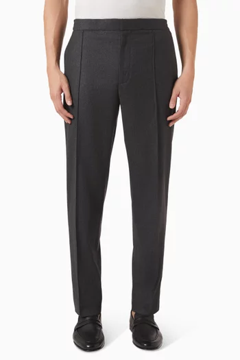 Straight-leg Pants in Wool Blend