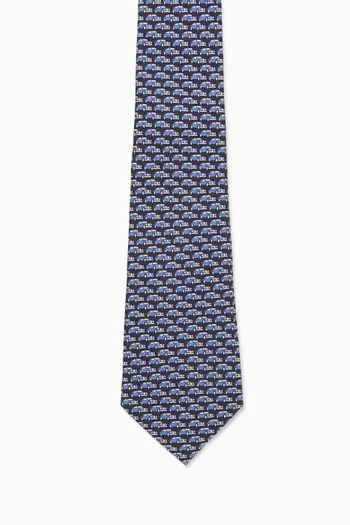 Textured Tie in Silk