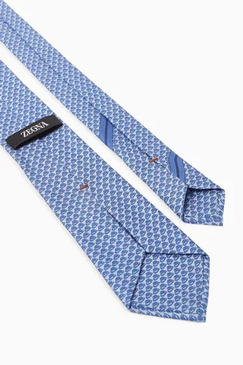 Printed Tie in Silk