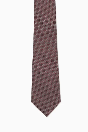 Floral Jacquard Tie in Silk