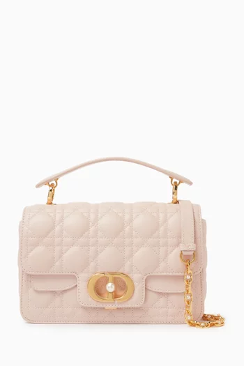 Small Jolie Top-handle Bag in Cannage Leather
