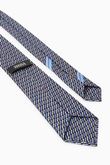 Printed Tie in Silk