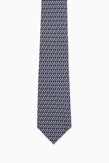 Printed Tie in Silk