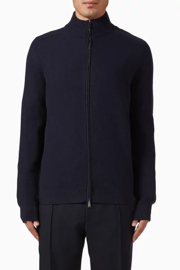 Cashseta Zip Cardigan in Knit