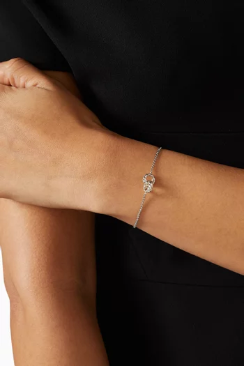 Sculpted Cable Chain Bracelet in Sterling Silver
