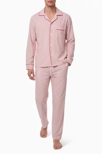 William Printed Long Pyjama Set in TENCEL™ Modal