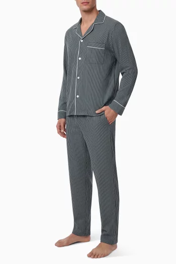 William Printed Long Pyjama Set in TENCEL™ Modal