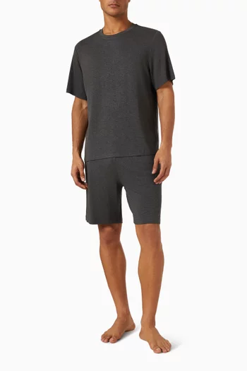 طقم بيجاما هنري بأكمام قصيرة تينسيل مودال