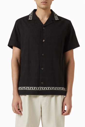 Vargon Embroidered Shirt in Cotton
