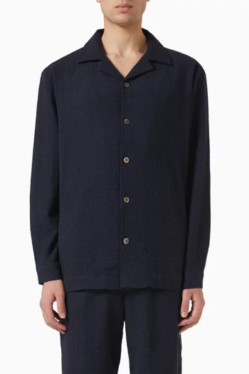 Pyjama Shirt in Cotton & Cashmere