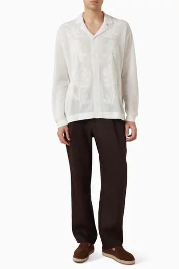 Feriando Shirt in Crochet-knit