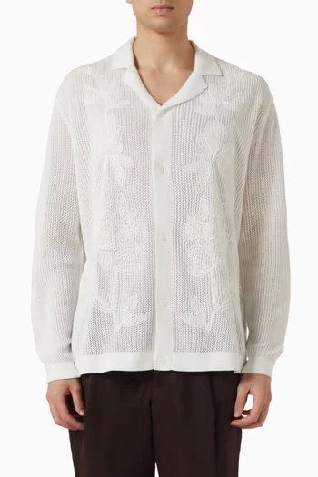 Feriando Shirt in Crochet-knit