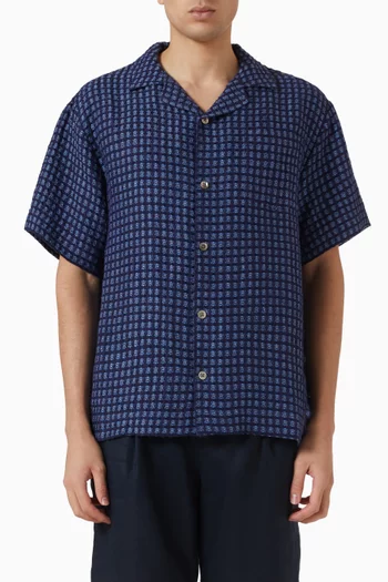 Rita Checked Shirt in Linen