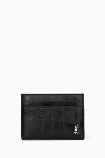 Tiny Cassandre Card Case in Eel Leather