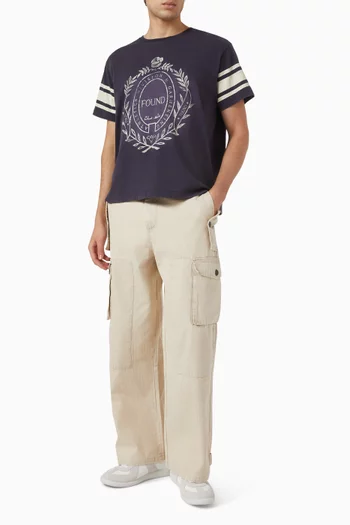 Collegiate Crest T-shirt in Cotton