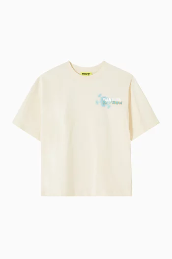 Graphic Print T-shirt in Cotton