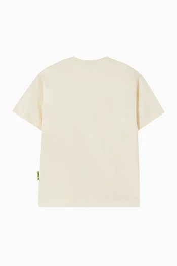 Teddy-print T-shirt in Cotton